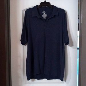 George navy heathered short sleeved polo XL